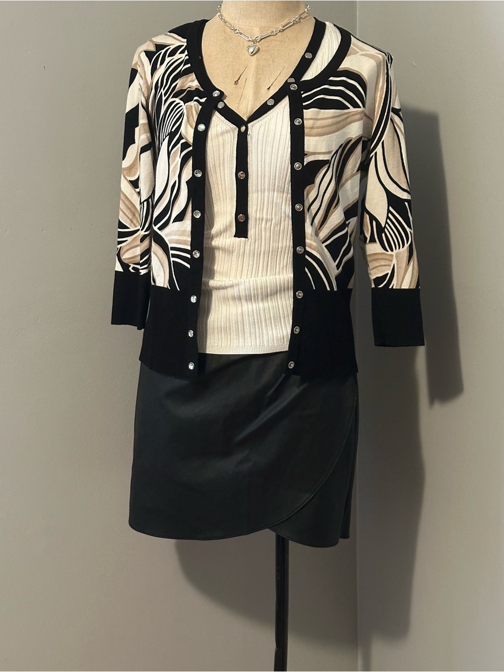 White House Black Market Black cardigan